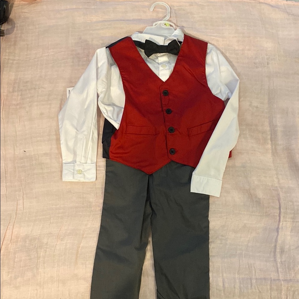 Chaps Red and Black Theater Matching Set